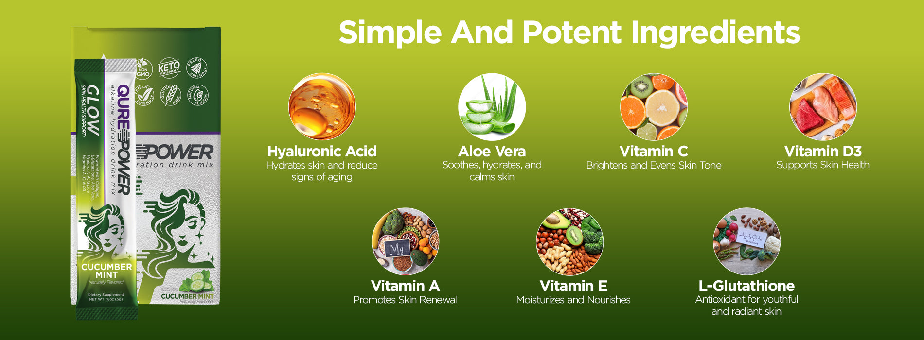 simple and potent ingredients